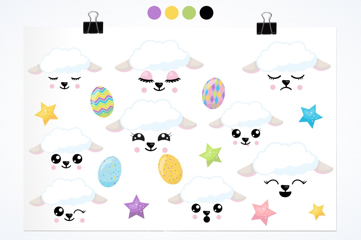 Easter Lamb - Vector Image