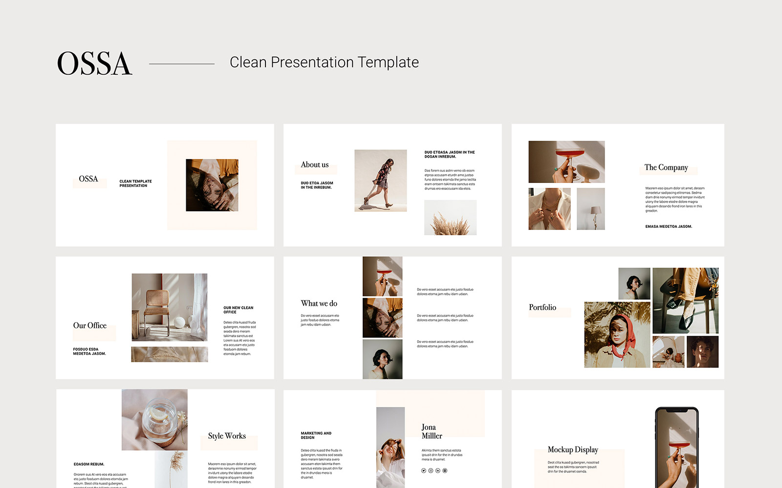 OSSA - Presentation PowerPoint template