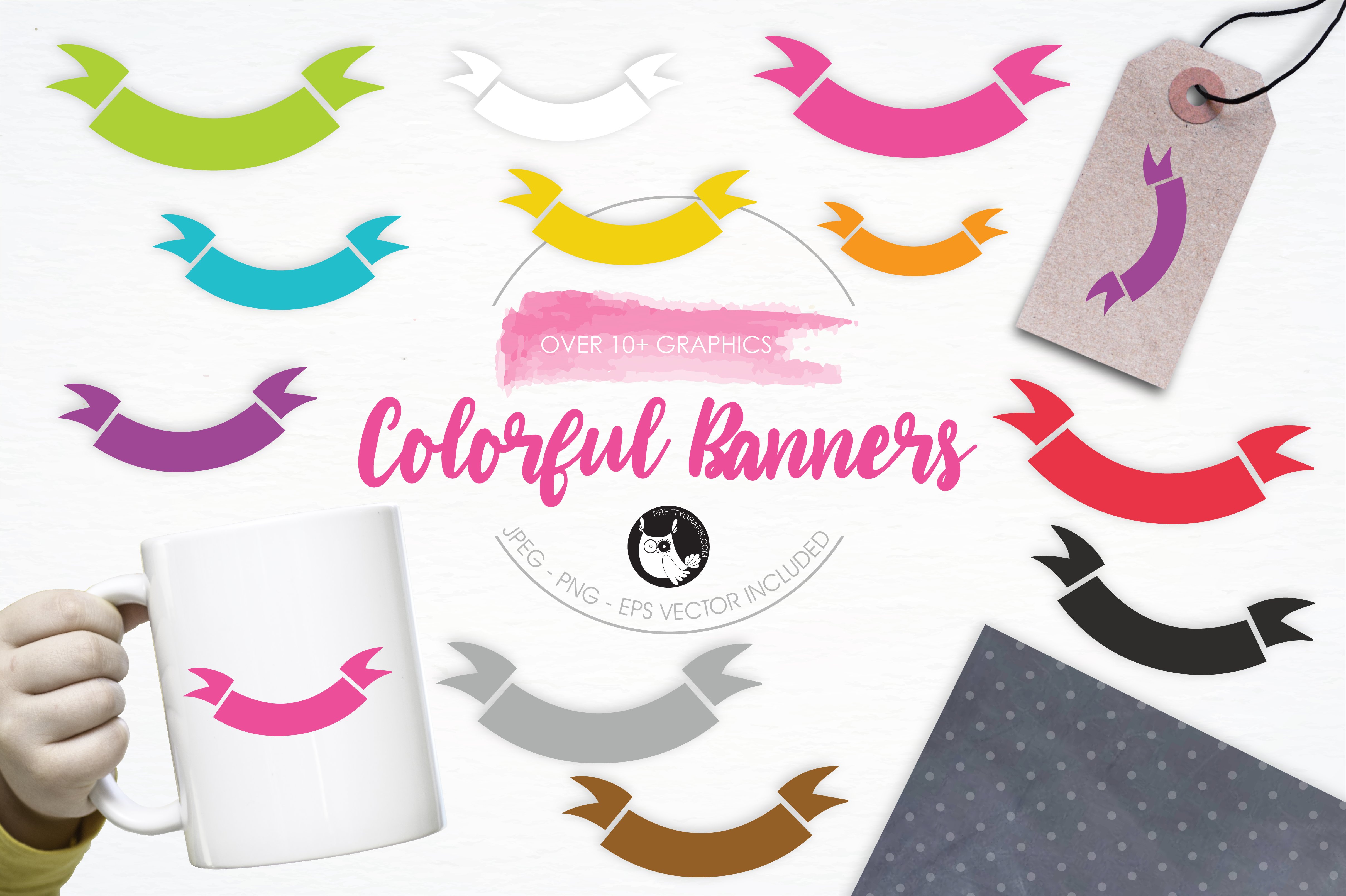 Colorful Banners illustration pack - Vector Image