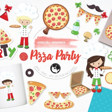 Cooking Party Vectors Templates 120315