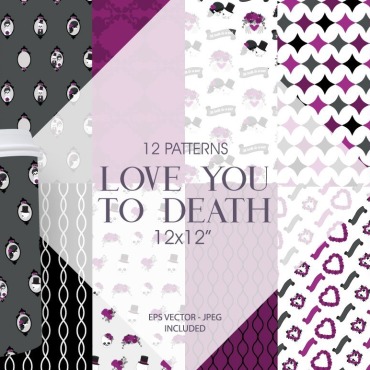 Love Skeleton Vectors Templates 120356