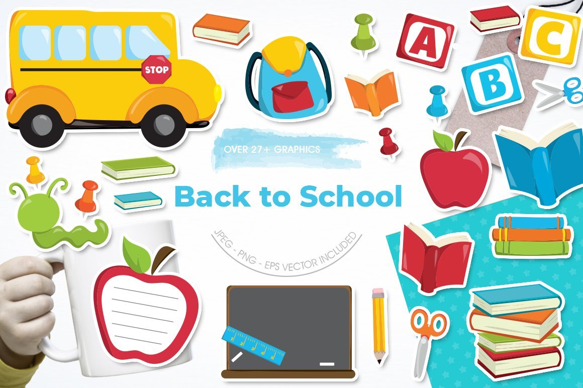 Back to School - Vector Image