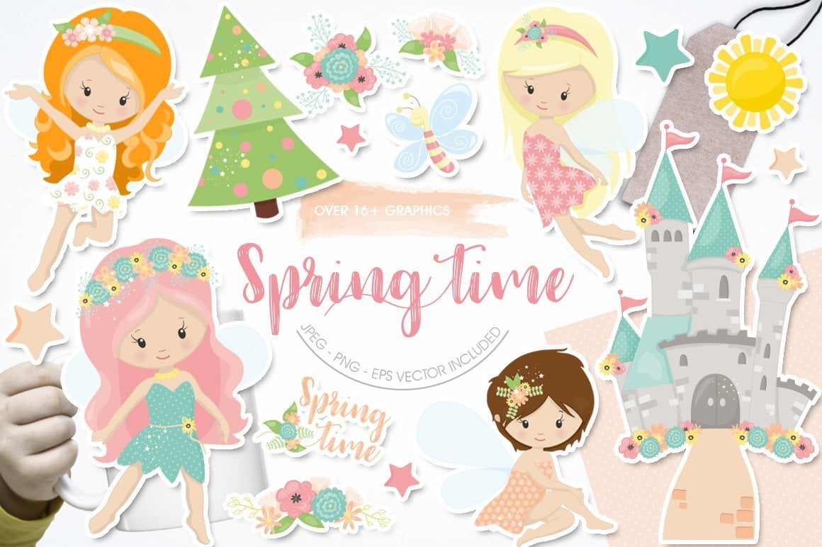 Spring Time - Vector Image