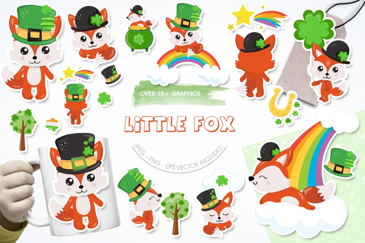 Little Fox - Vector Image