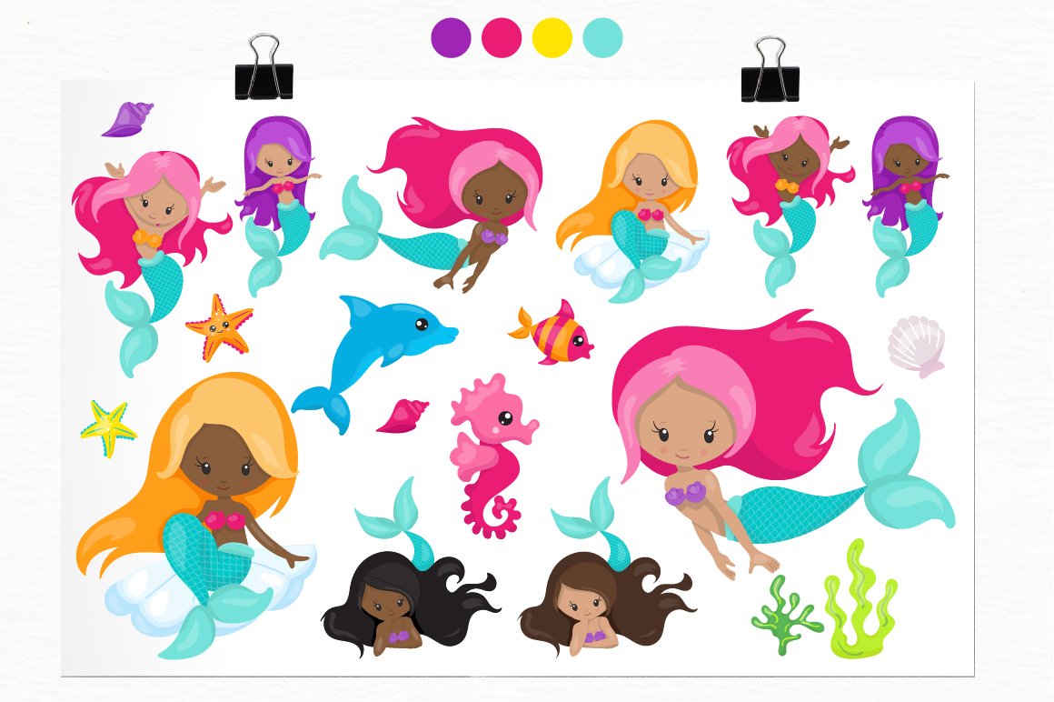 Mermaid Vibes - Vector Image