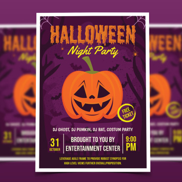Flyer Poster Illustrations Templates 120705