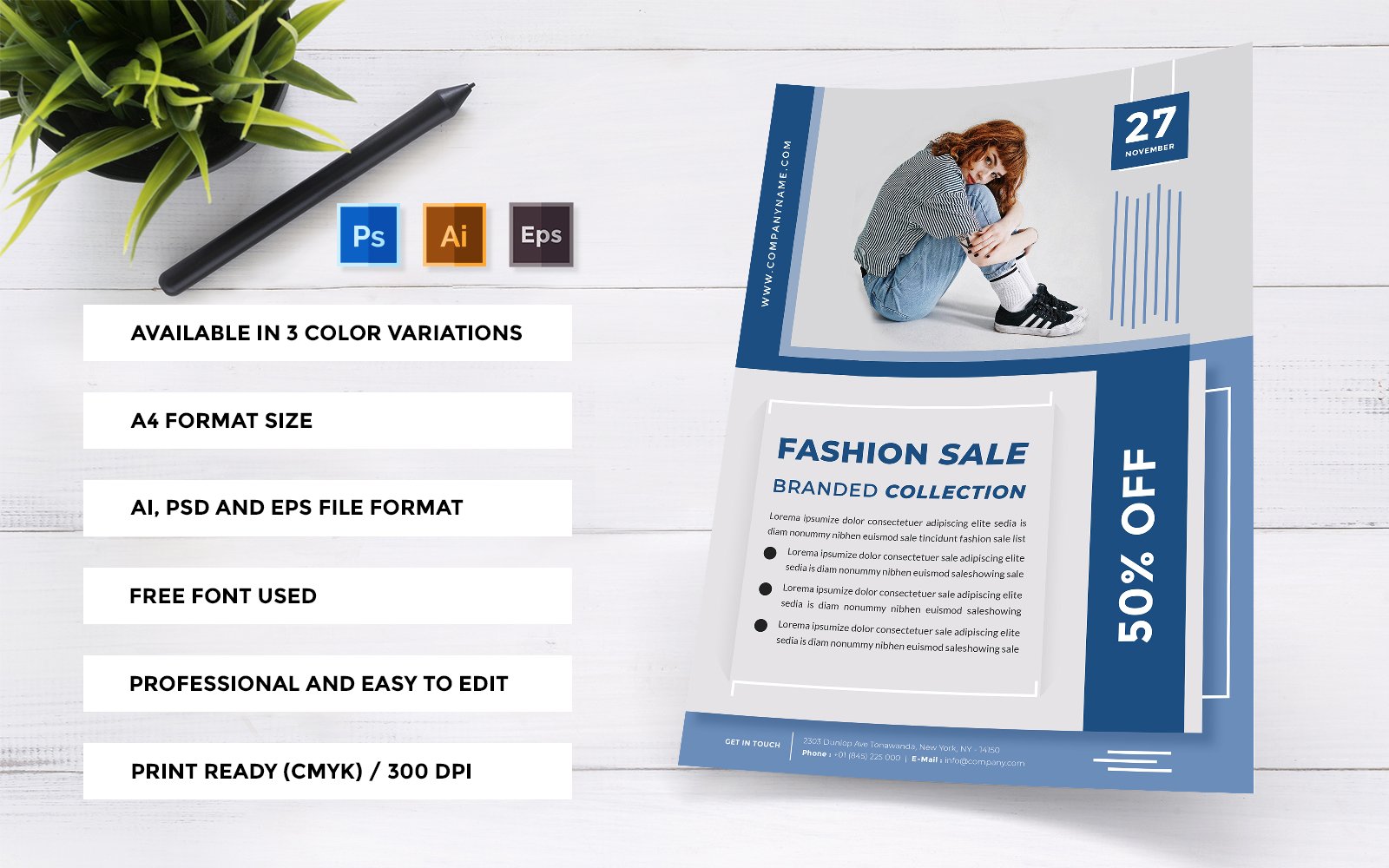 Fashion Sale Branded Collection – Minimalist Clean Flyer