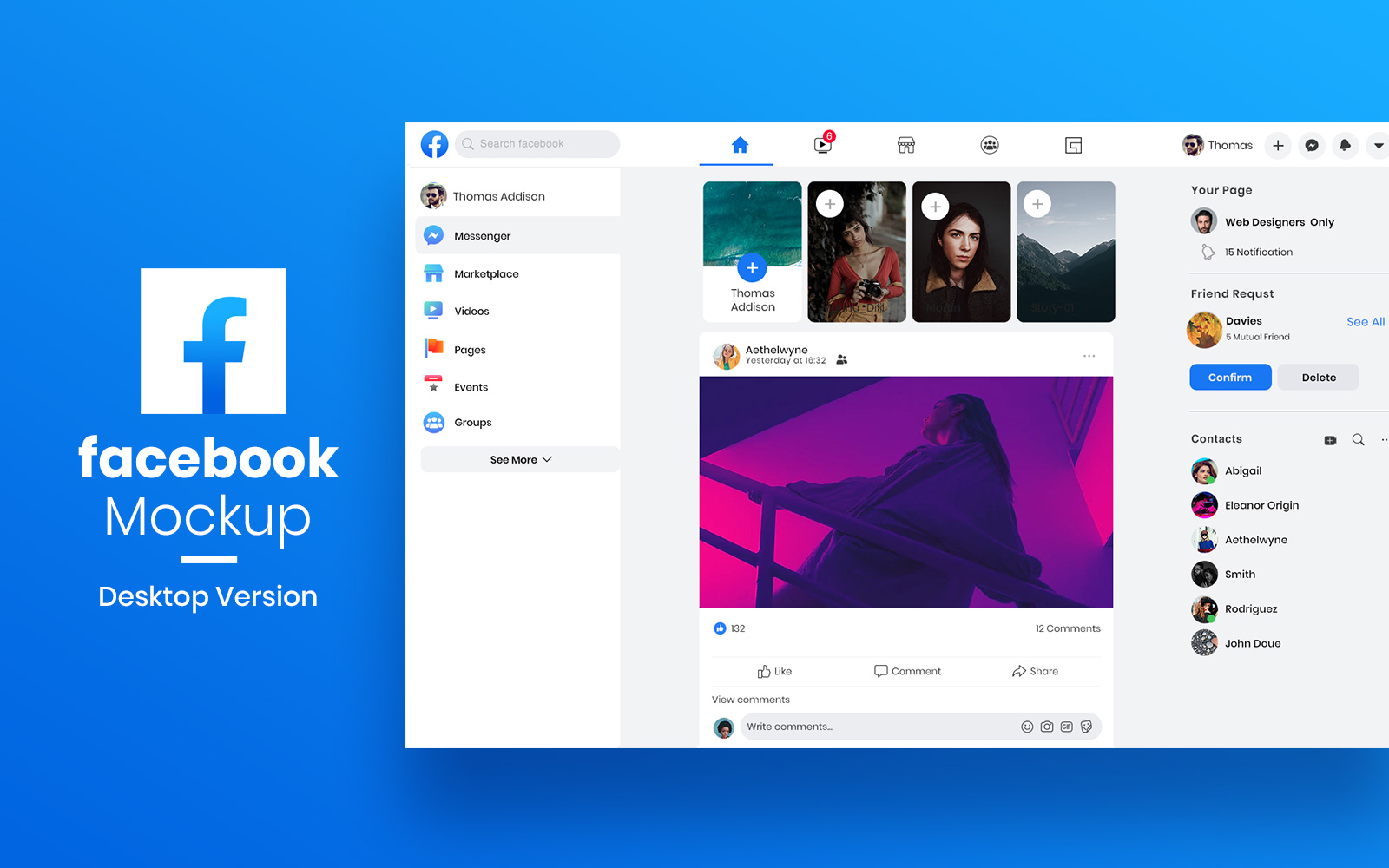 Facebook Post Social Media Template