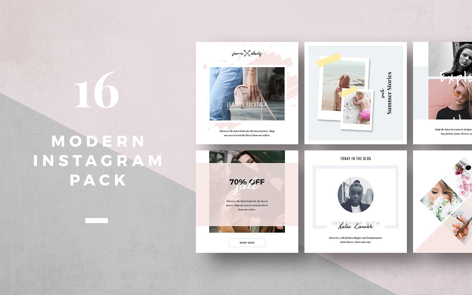 Modern Instagram Pack Social Media Template