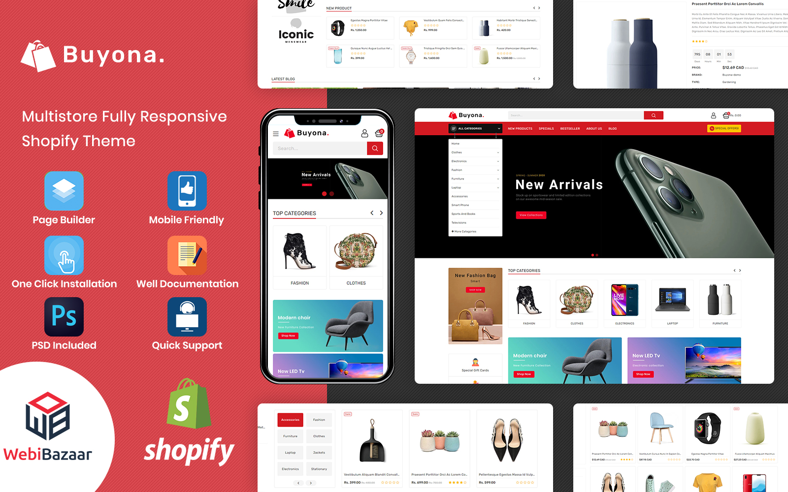 Buyona - Multipurpose E-commerce Template Shopify Theme