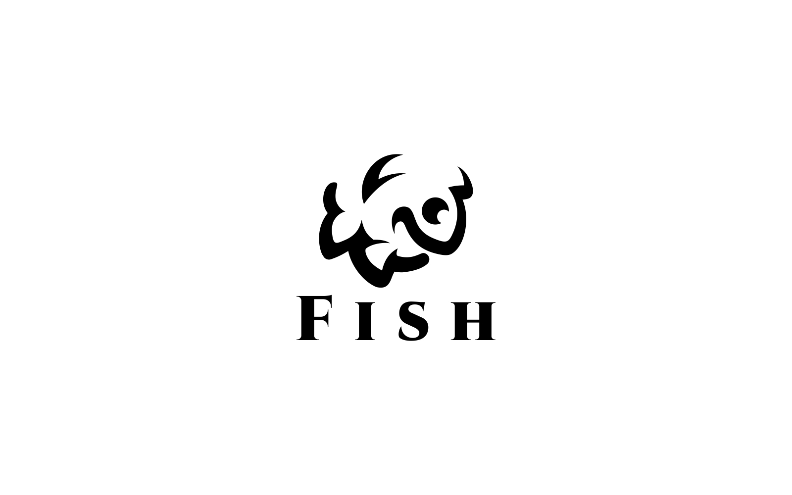 Happy Fish Logo Template