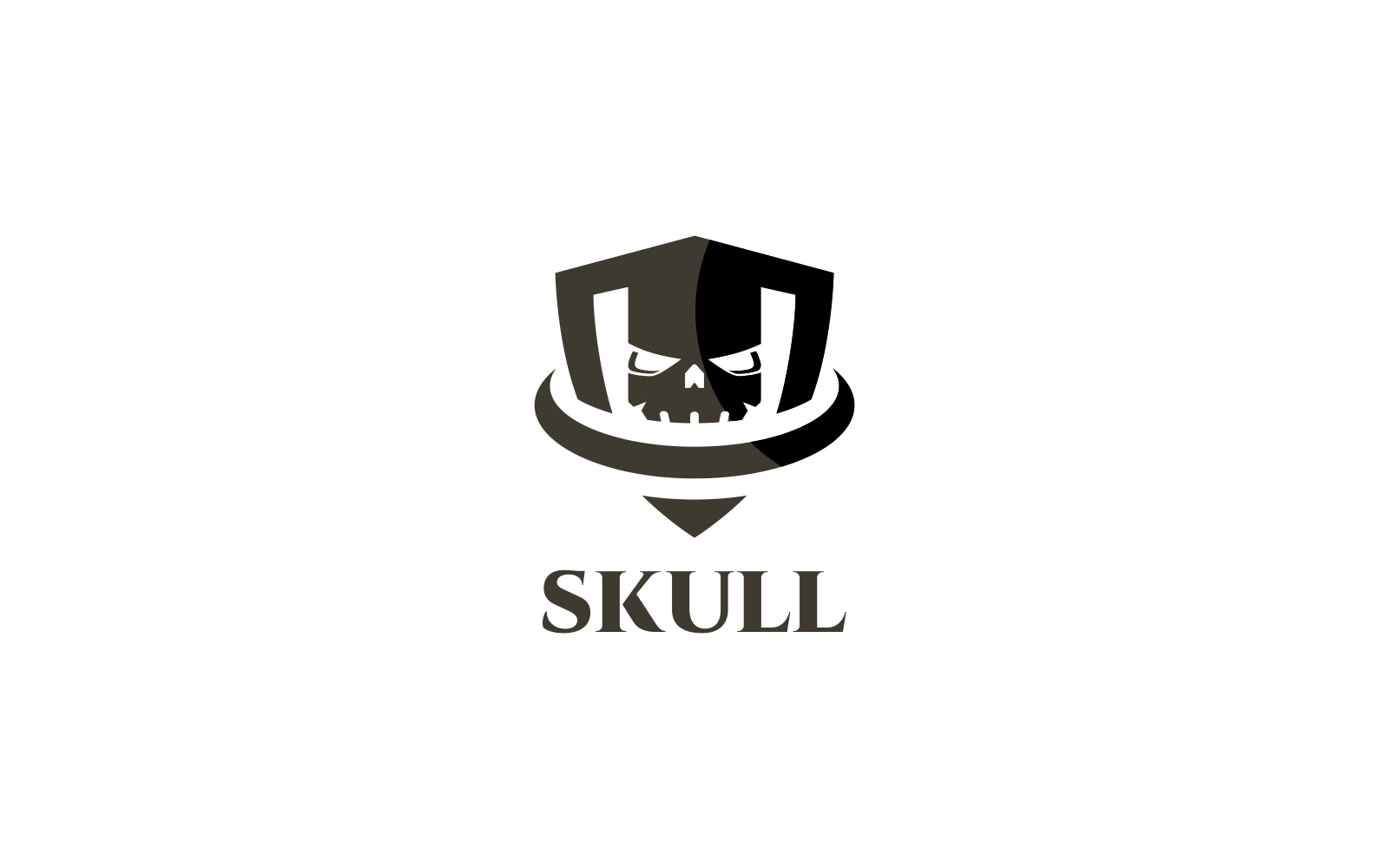 Skull Shield Logo Template