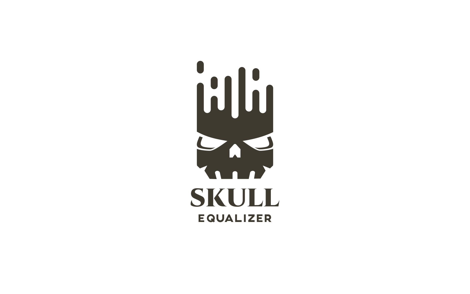 Skull Equalizer Logo Template