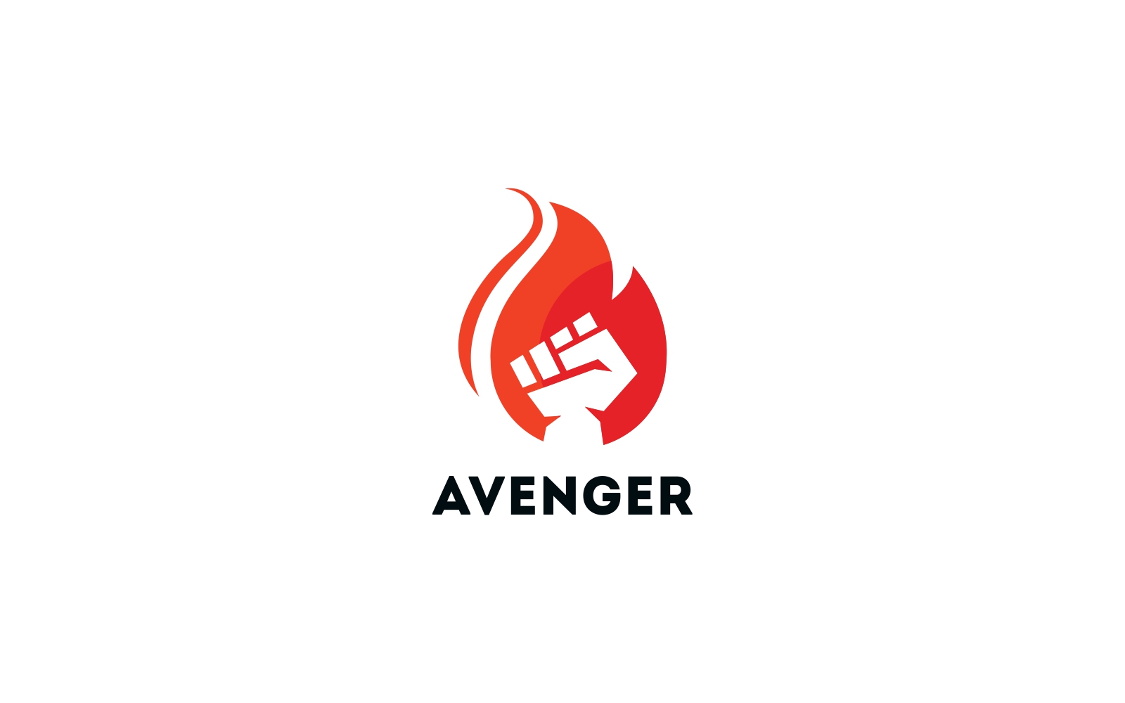 Fire Hand Logo Template