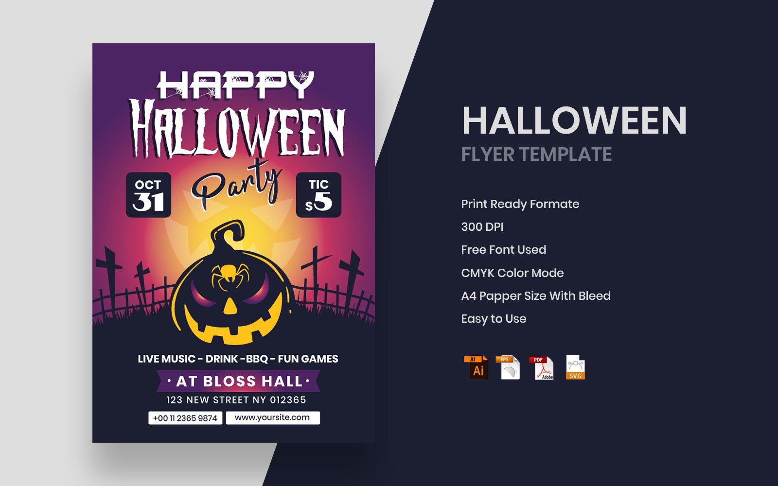 Halloween Flyer - Illustration