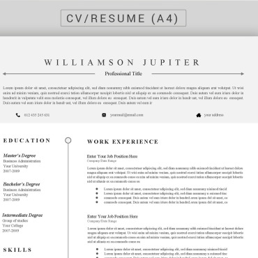 Black  Resume Templates 121526