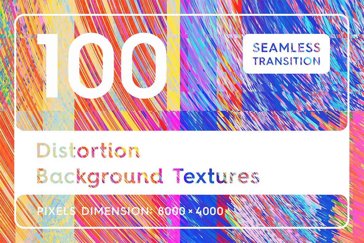 100 Distortion Textures. Background