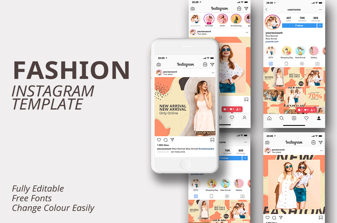 Fashion Instagram Template for Social Media