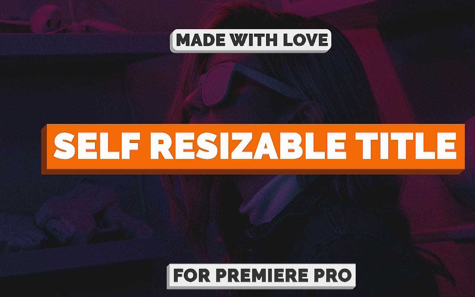 Self Resizable Title Motion Graphics Template