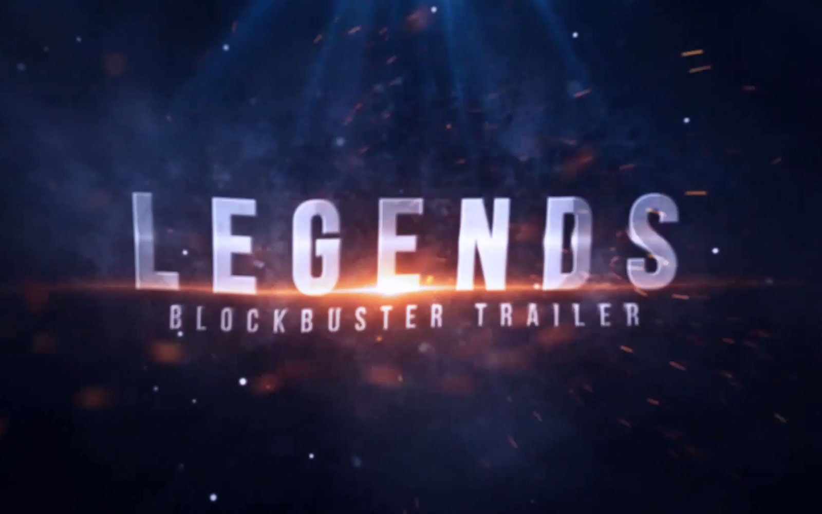 Legends Blockbuster Title Motion Graphics Template