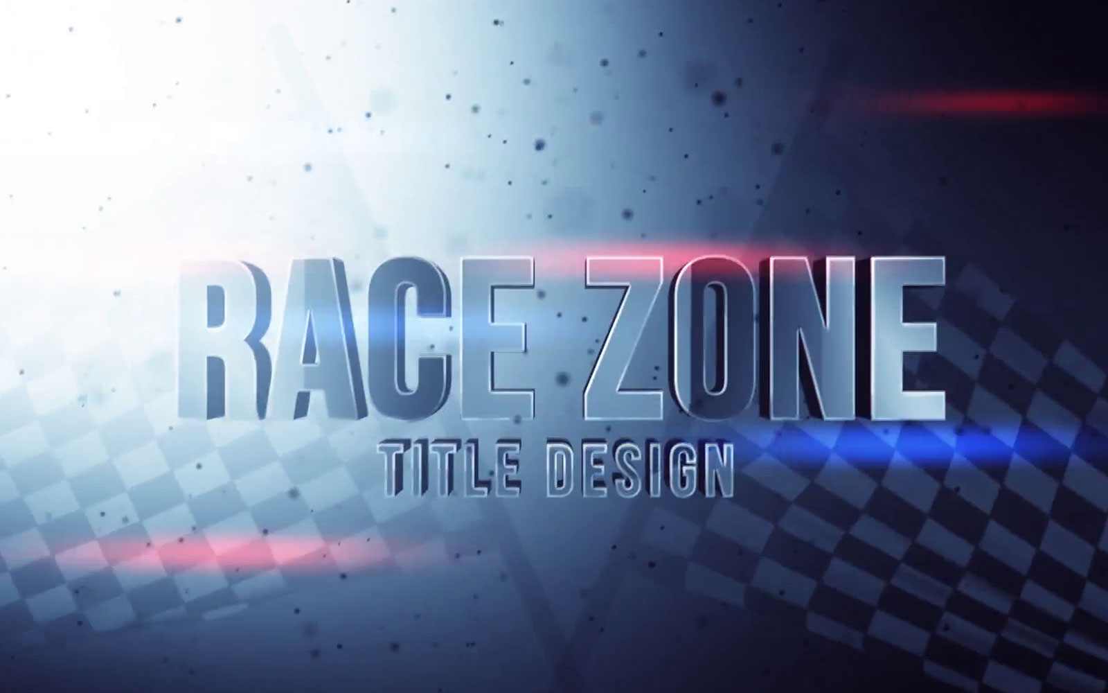 Race Zone Title design Motion Graphics Template