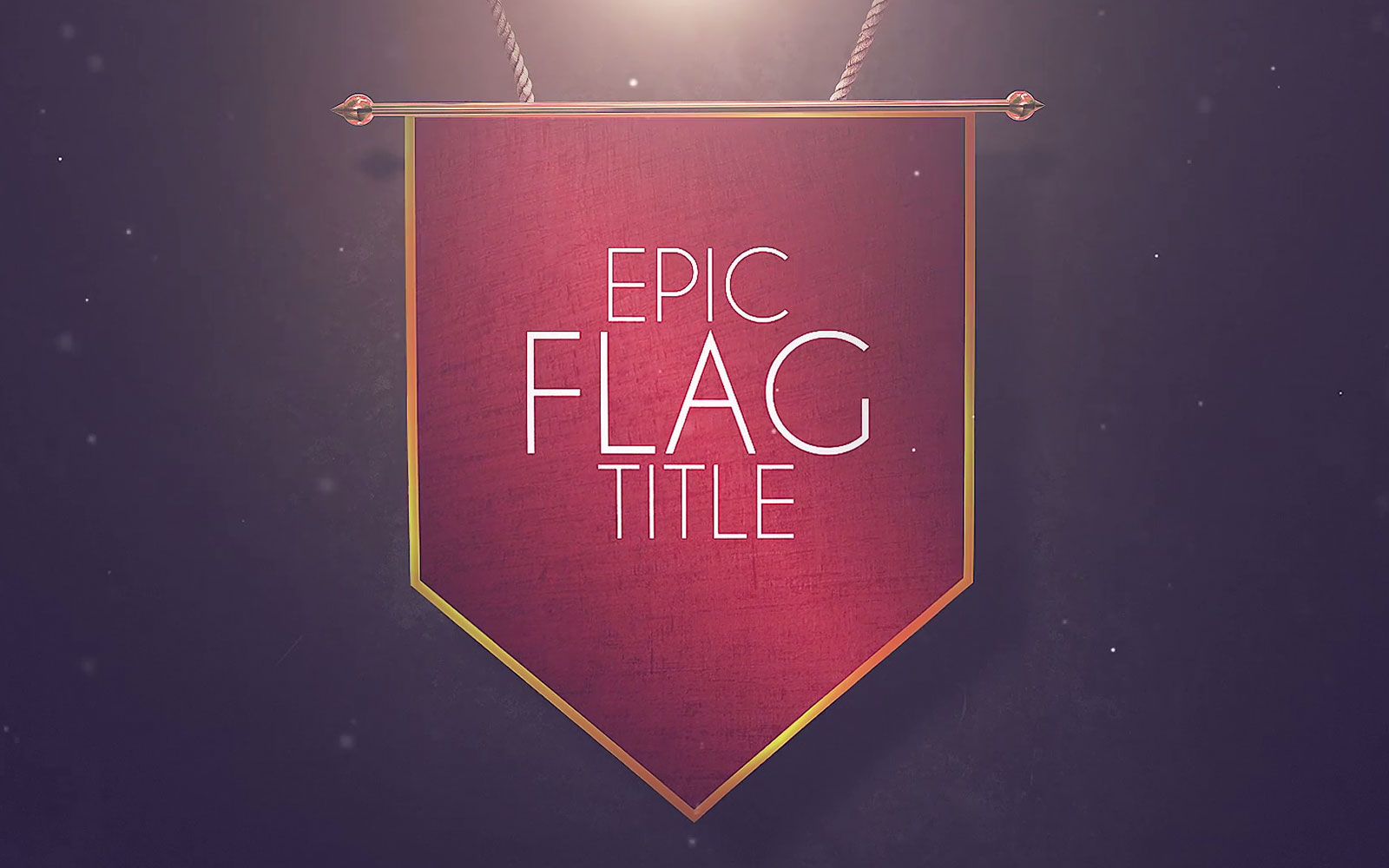 Epic Flag Title and Lower Thirds Motion Graphics Template