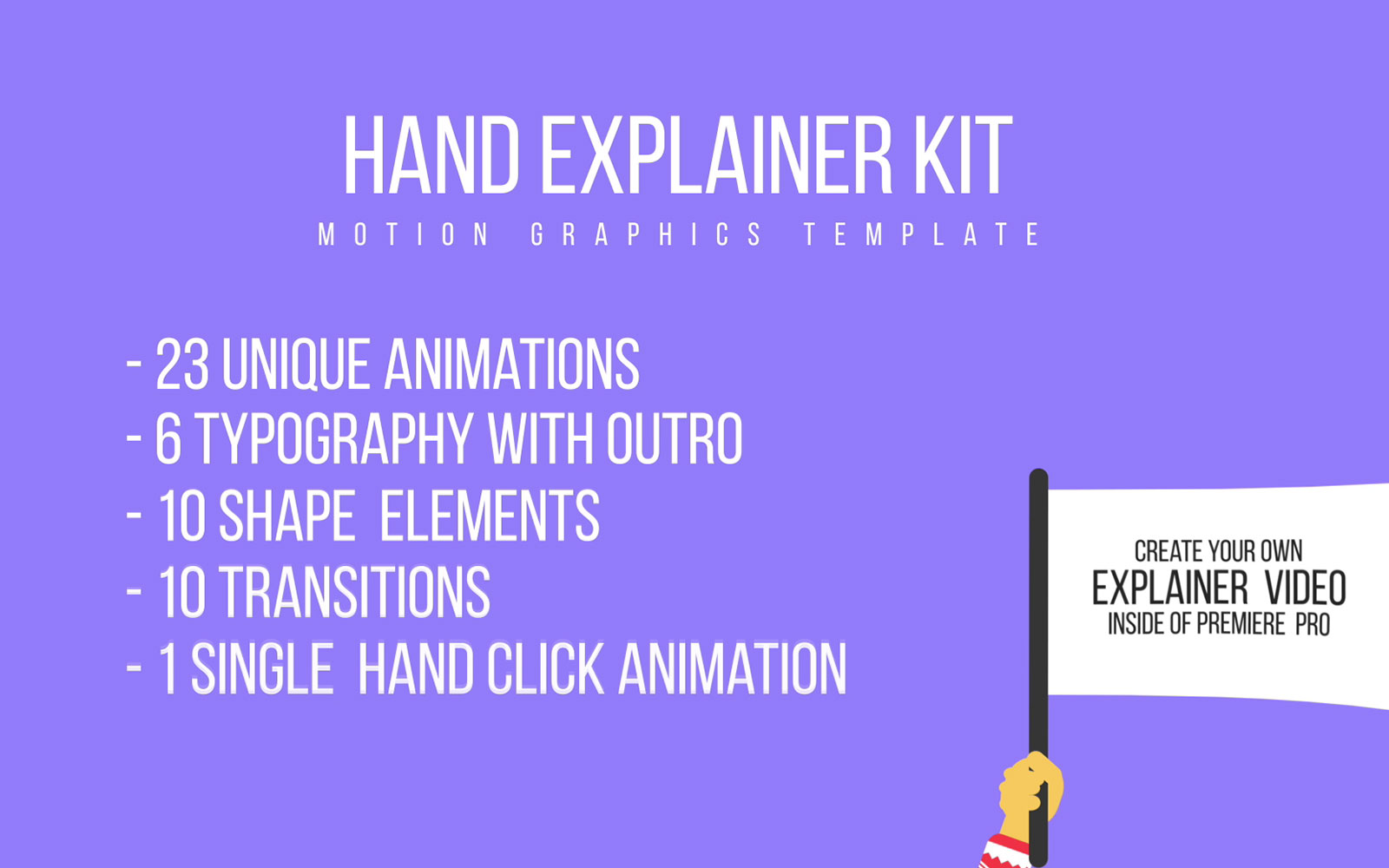 Hand Explainer Motion Graphics Template