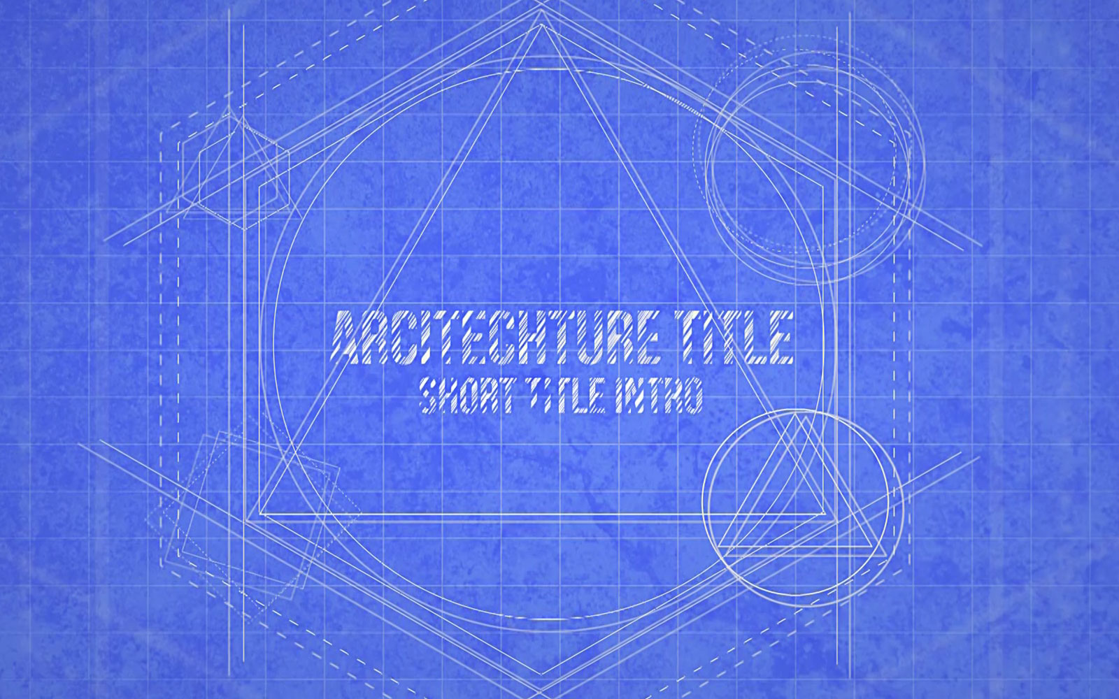 Blueprint Title Design Motion Graphics Template