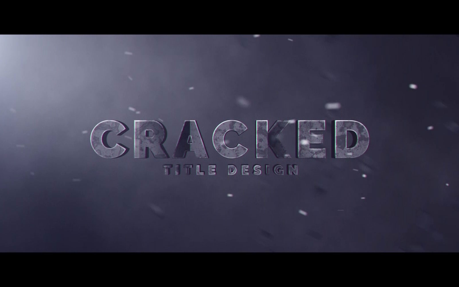 Cracked Title Design Motion Graphics Template