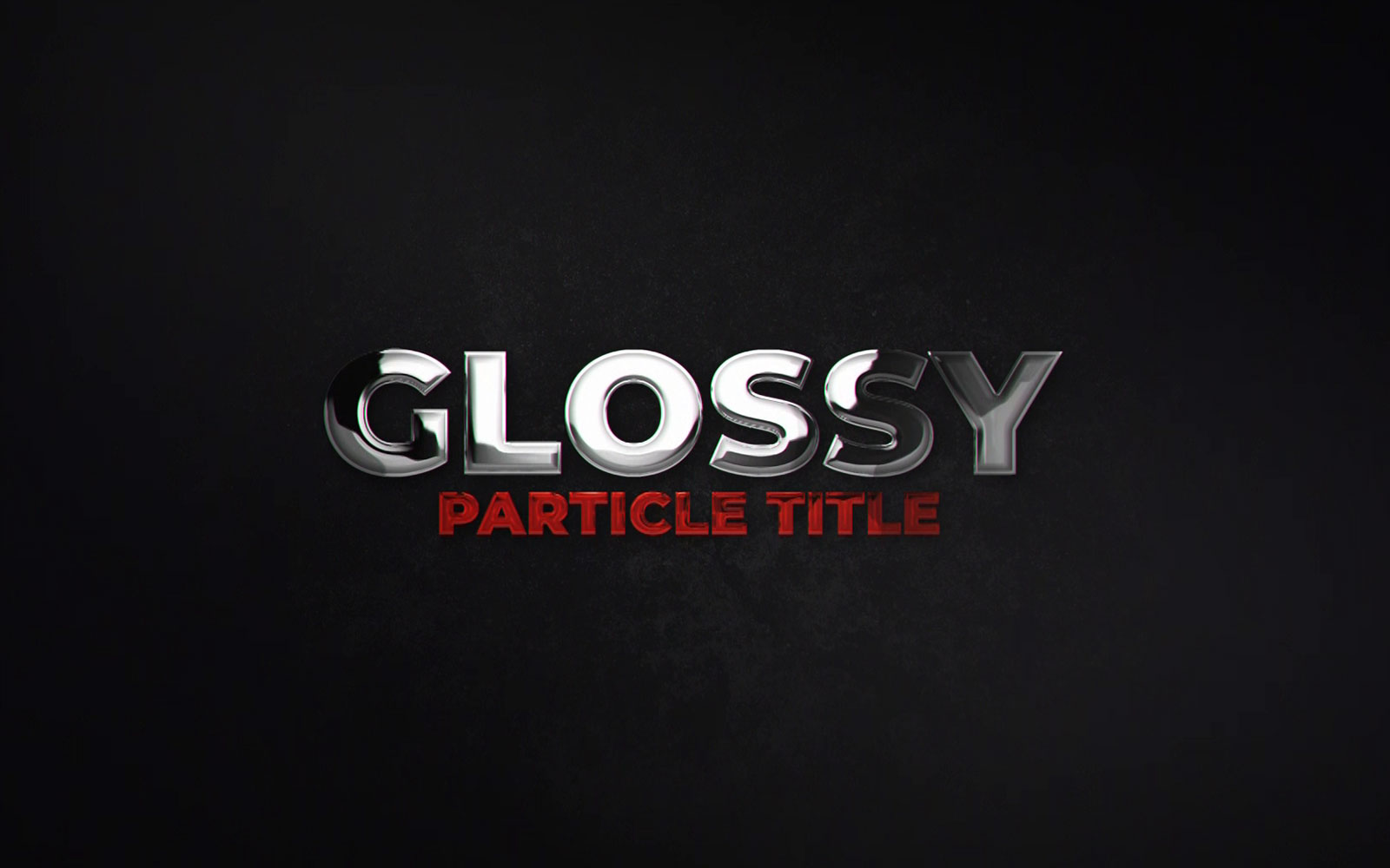 Glossy Particle Title Motion Graphics Template