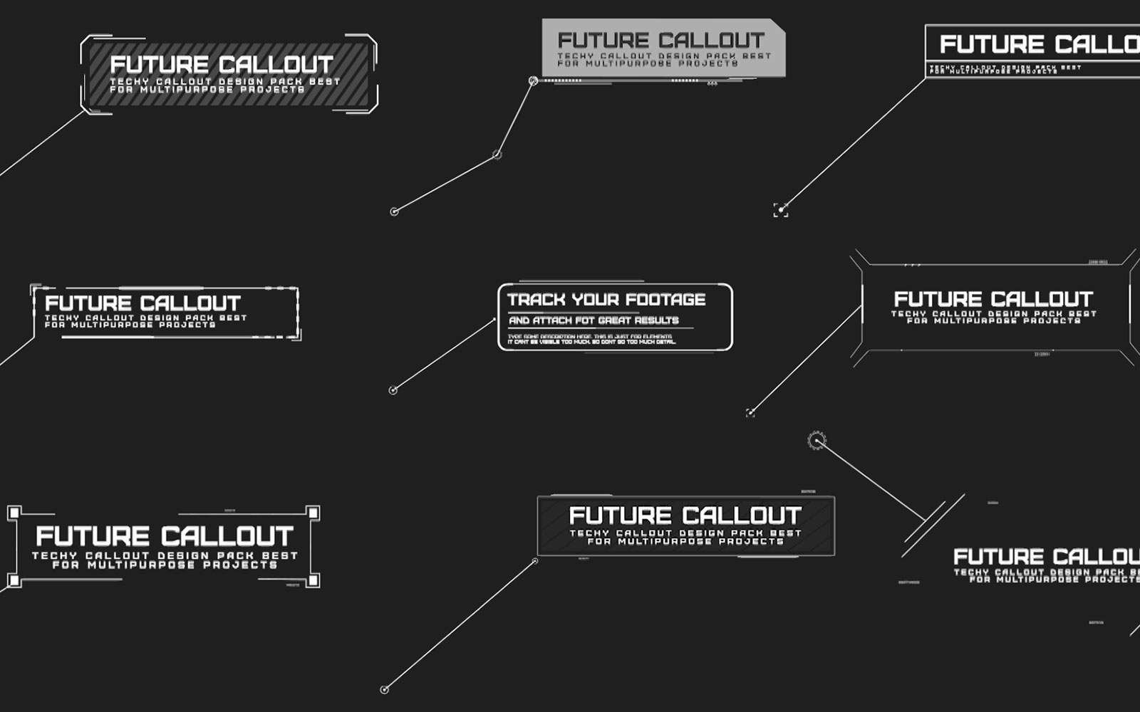 Modern Callout Pack Motion Graphics Template