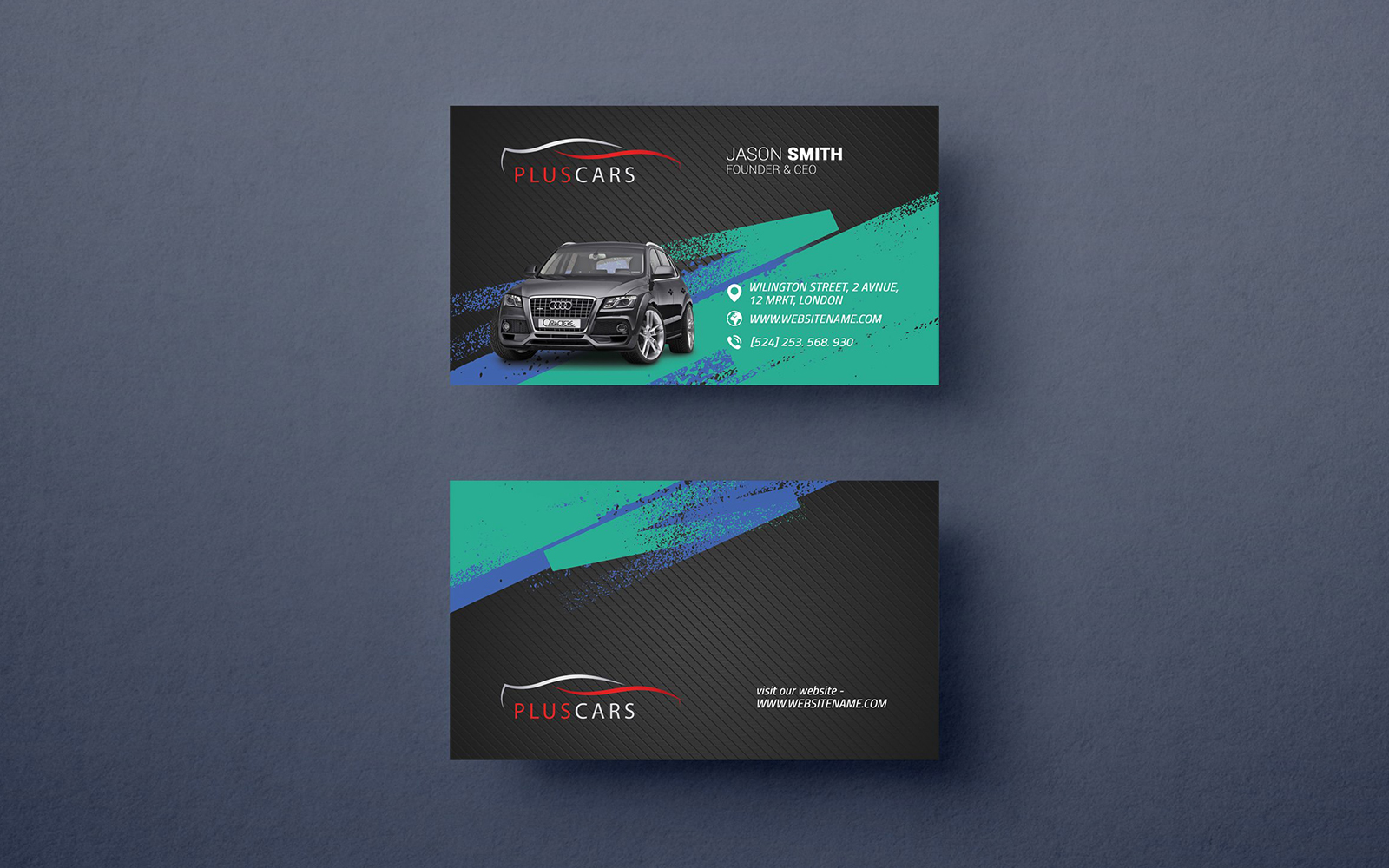 Rent A Car Business Card - Corporate Identity Template