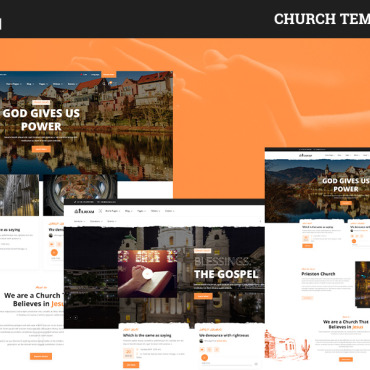 Charity Christian Responsive Website Templates 121936