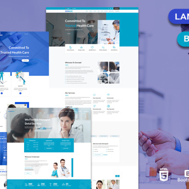 Medical Dental Landing Page Templates 121938