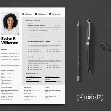 Cv Minimalist Resume Templates 122083