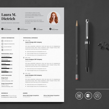 Cv Minimalist Resume Templates 122088