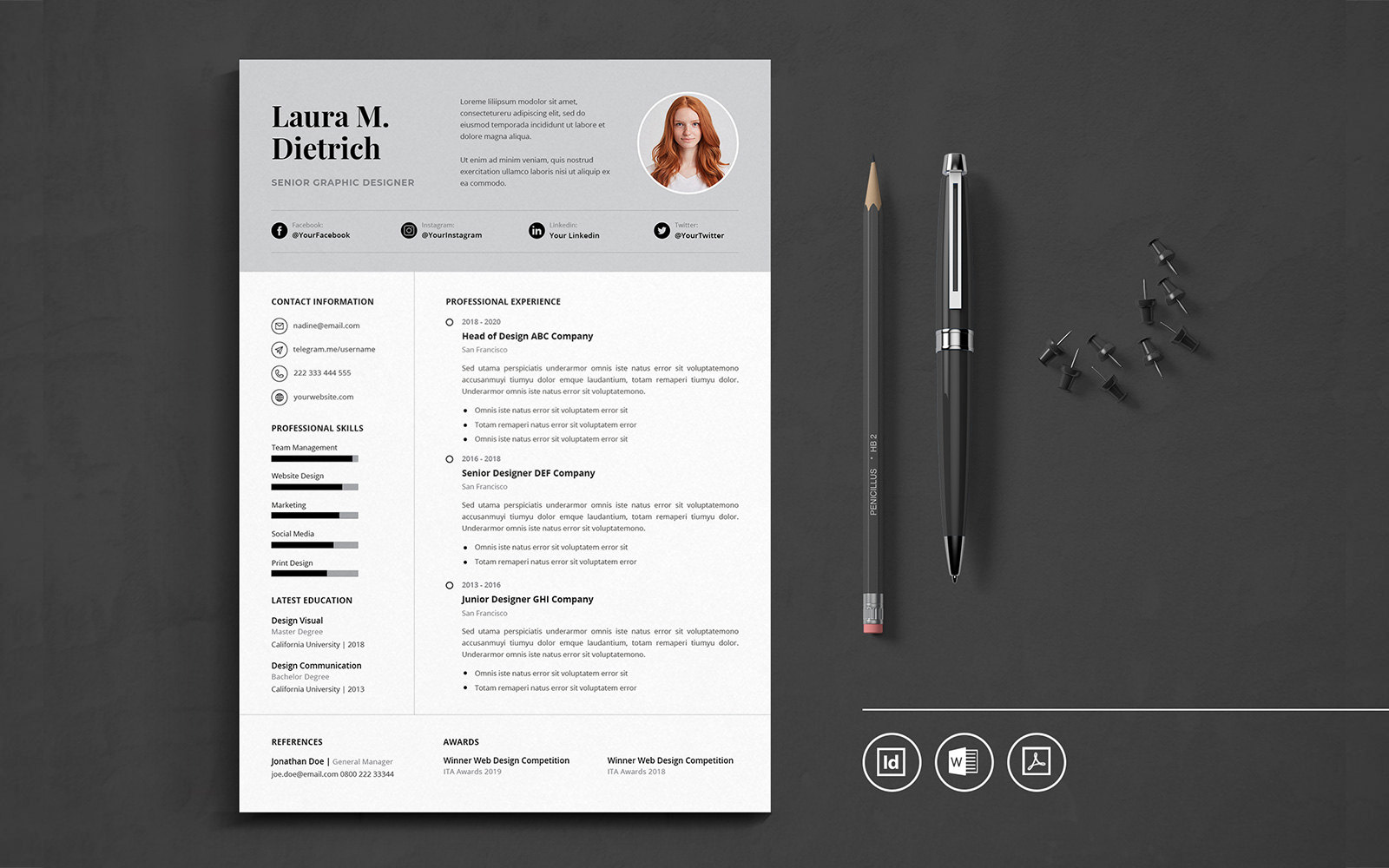 CV  vol.55 Resume Template