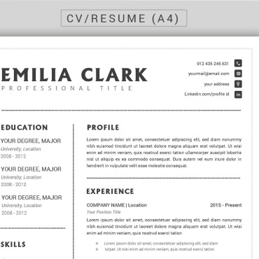Black Resume Resume Templates 122090