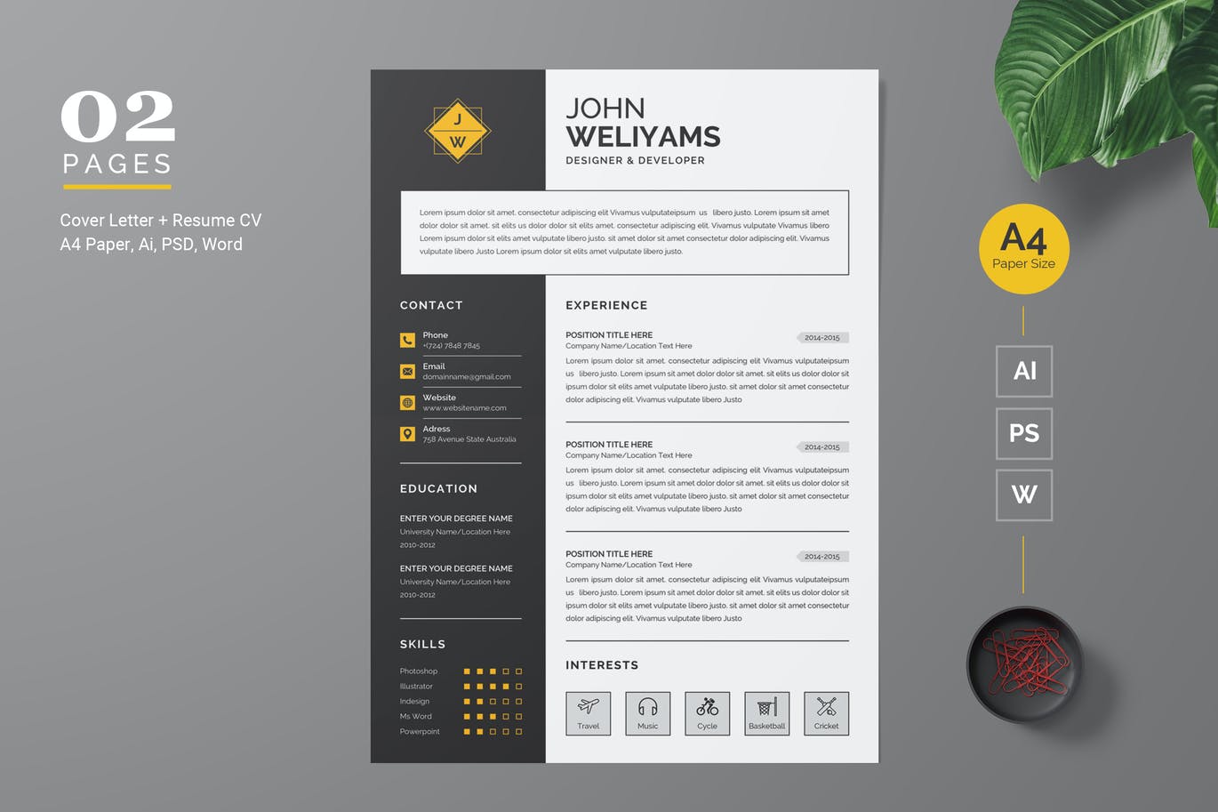 Professional and Clean Resume Template