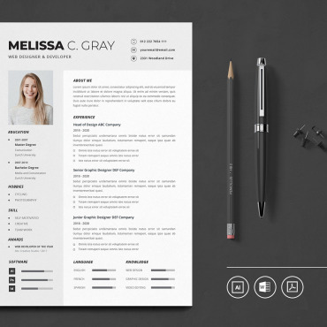 Cv Minimalist Resume Templates 122094