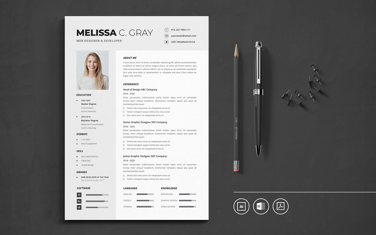 Professional CV Vol.20 Resume Template