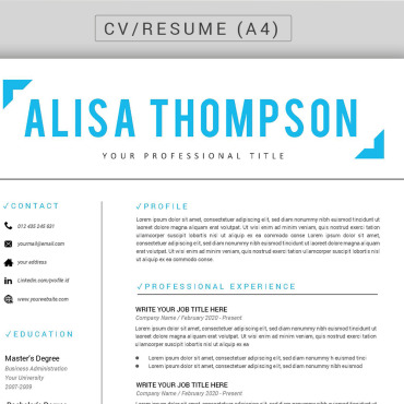 Corporate Identity Resume Templates 122095