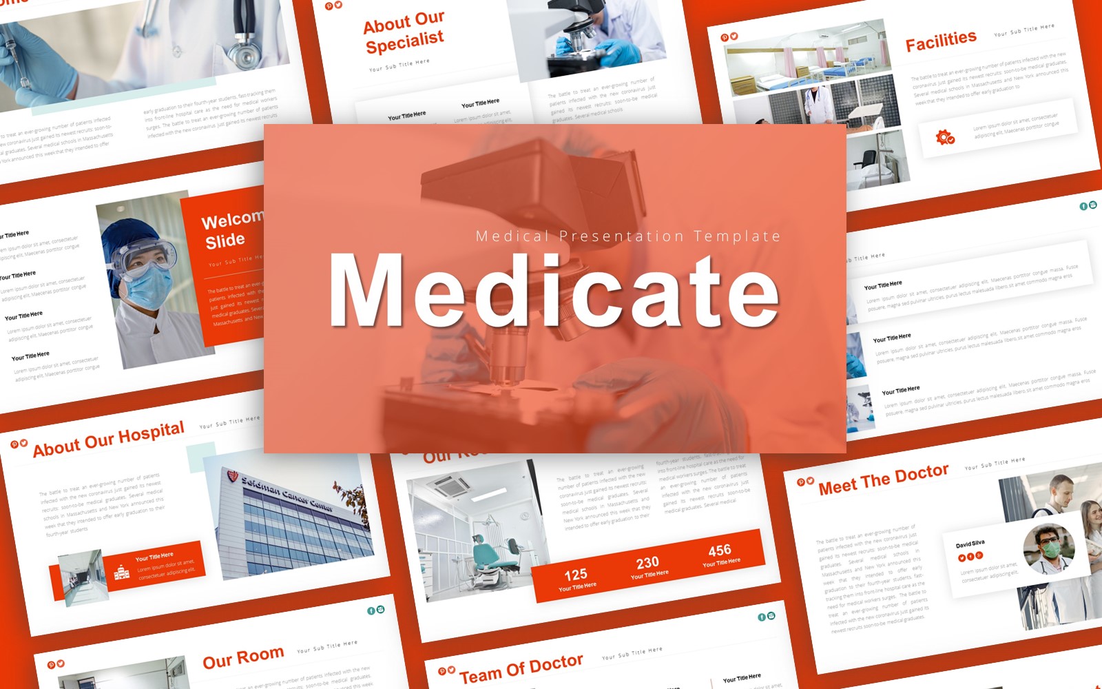 Medicate Medical Presentation PowerPoint template
