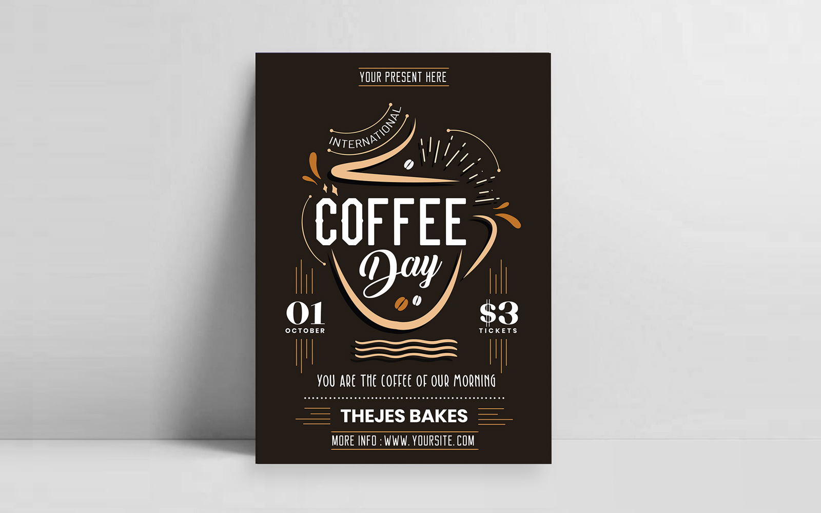 International Coffee Day Flyer Design