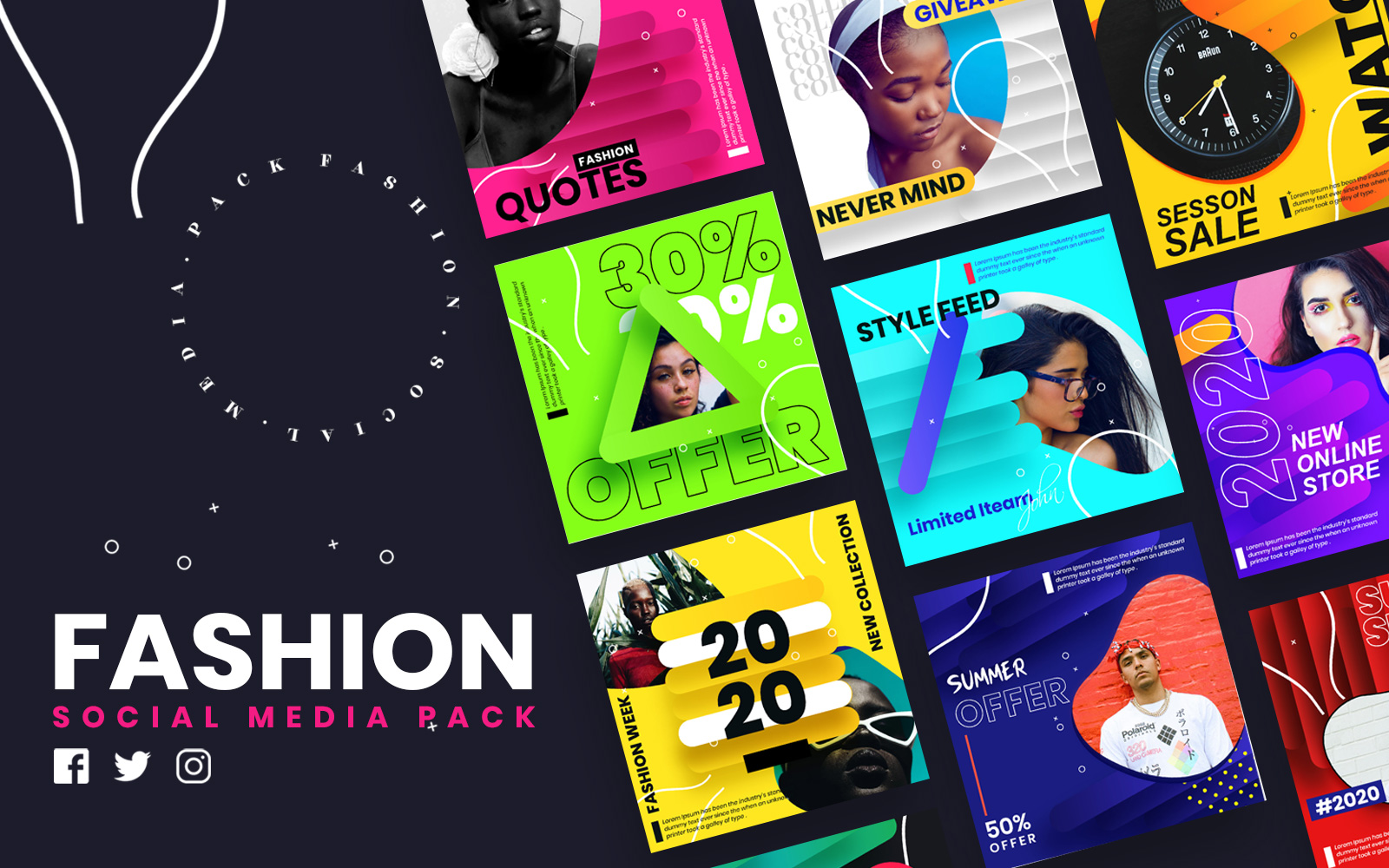 Fashion  Posts Social Media Template