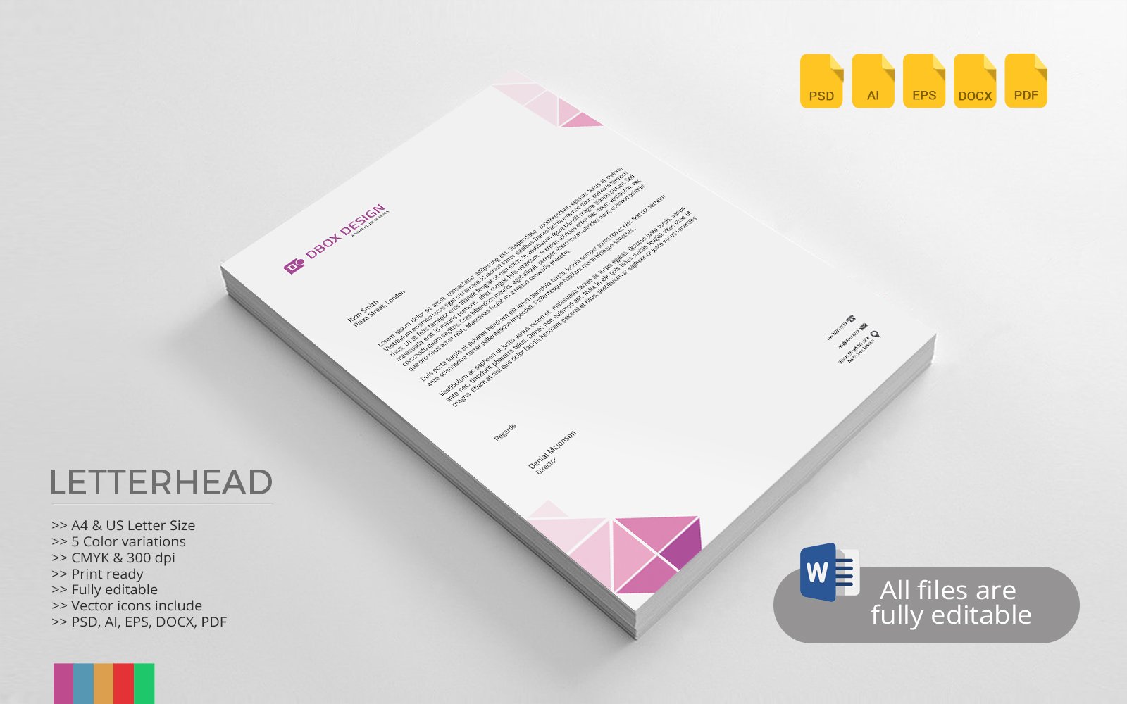 Letterhead - Corporate Identity Template