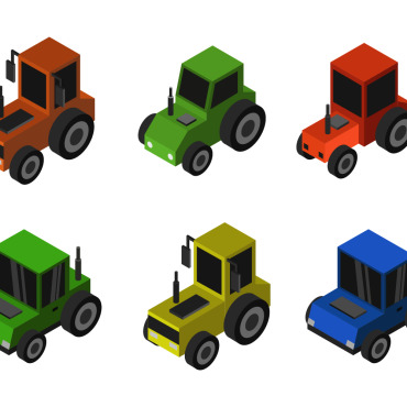 Transport Isometric Vectors Templates 122332