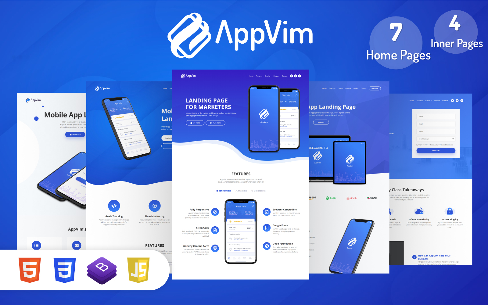 AppVim - App Landing Page Template