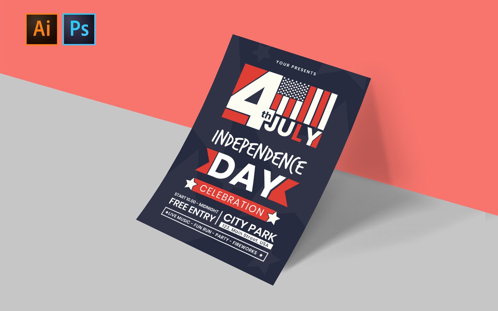 USA Independence Day - Corporate Identity Template