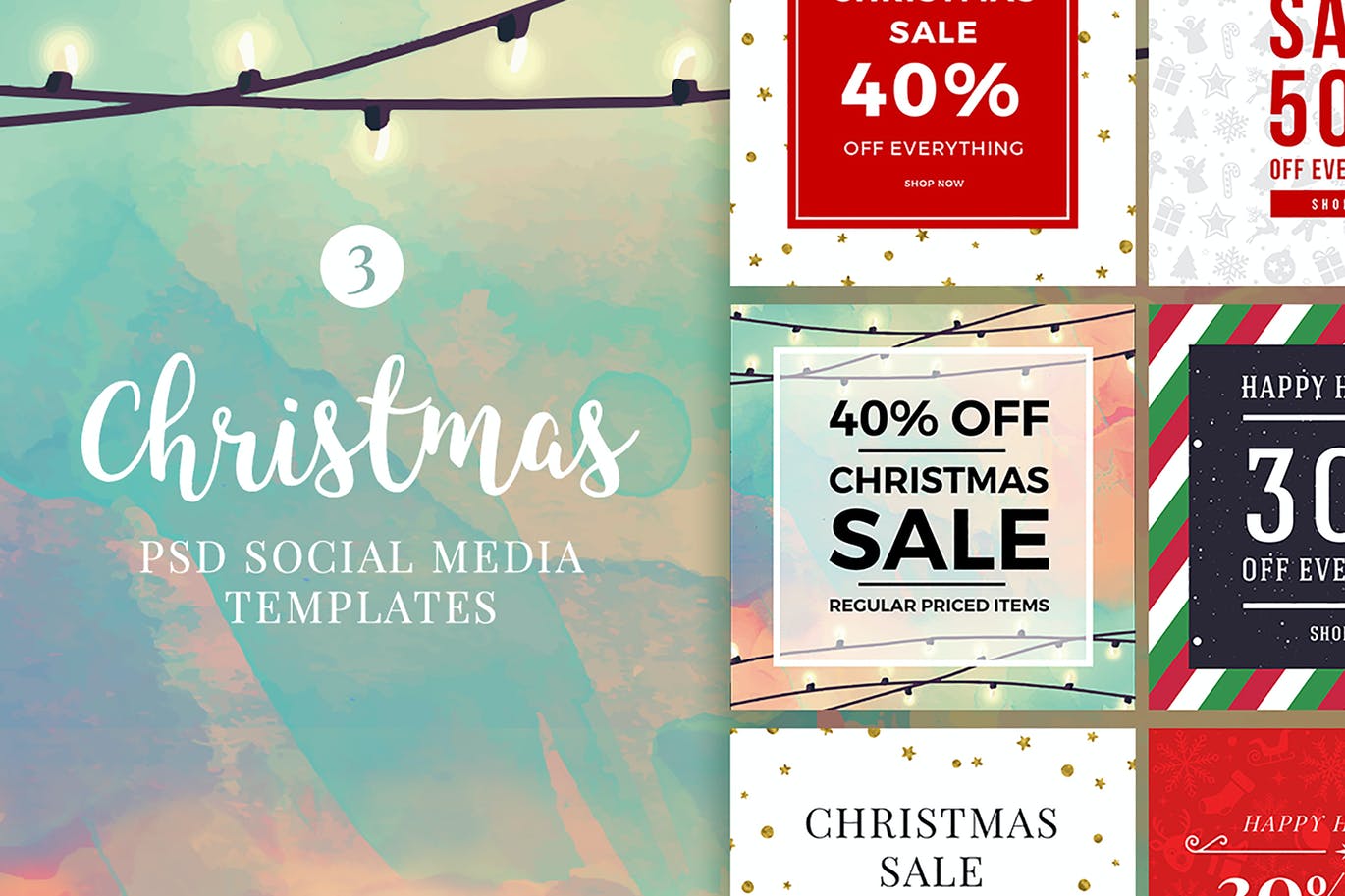 Christmas Posts V3 Social Media Template